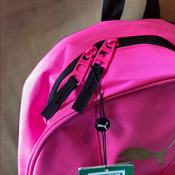 Puma Vibrant Pink and Black Backpack - Picture 7 of 7